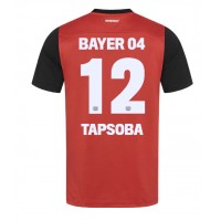 Camisa de Futebol Bayer Leverkusen Edmond Tapsoba #12 Equipamento Principal 2024-25 Manga Curta